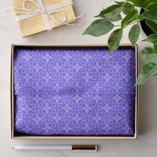 Bright Purple Filigree Pattern Tissuepapier (Geschenk)