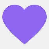 Bright Purple Hart Sticker (Voorkant)