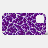 Bright Purple iPhone Case Organic Vein Style (Achterkant (horizontaal))