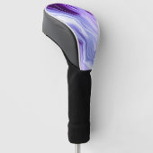 Bright purple marbling golfheadcover (Schuin)
