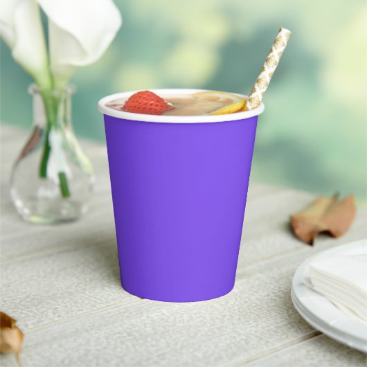 Bright Purple Papieren Bekers (Insitu)