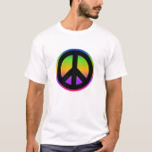 Bright Rainboogvredessymbool T-Shirt (Voorkant)