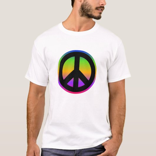 Bright Rainboogvredessymbool T-Shirt (Voorkant)