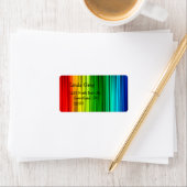 Bright Rainbow-adreslabel Etiket (Insitu)