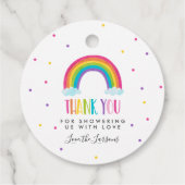 Bright Rainbow Baby shower Gift Bedankjes Labels