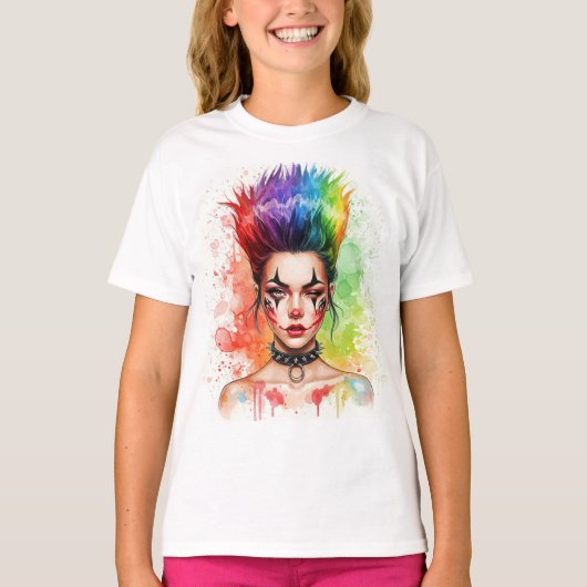 Bright Rainbow beroemd gemaakt door Natasha Us T-shirt (Voorkant)