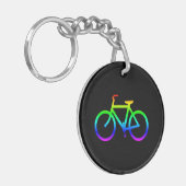 Bright Rainbow Bicycle Sleutelhanger (Voorkant Links)