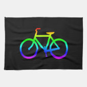 Bright Rainbow Bicycle Theedoek (Horizontaal)