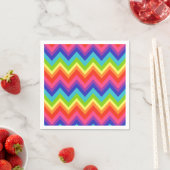 Bright Rainbow Birthday Party Celebration Napkins Servetten (Insitu)