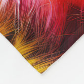 Bright Rainbow faux monster bont textuur Fleece Deken (Hoek)