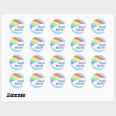 Bright Rainbow Goed Werk Beloning Kinder Ronde Sticker (Vel)