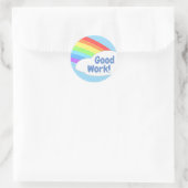 Bright Rainbow Goed Werk Beloning Kinder Ronde Sticker (Tas)