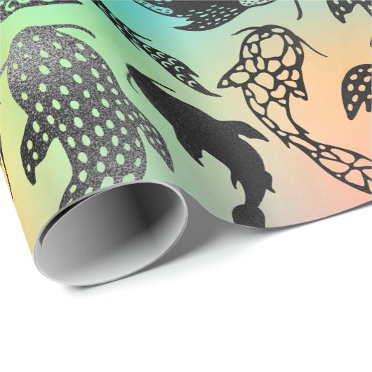 Bright Rainbow Koi Fish Leuke Dieren Cadeaupapier (Rol Hoek)