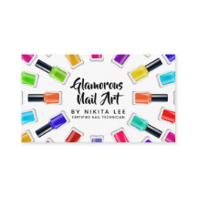 Bright Rainbow Nail Polish Art Tech Salon 4-Photo