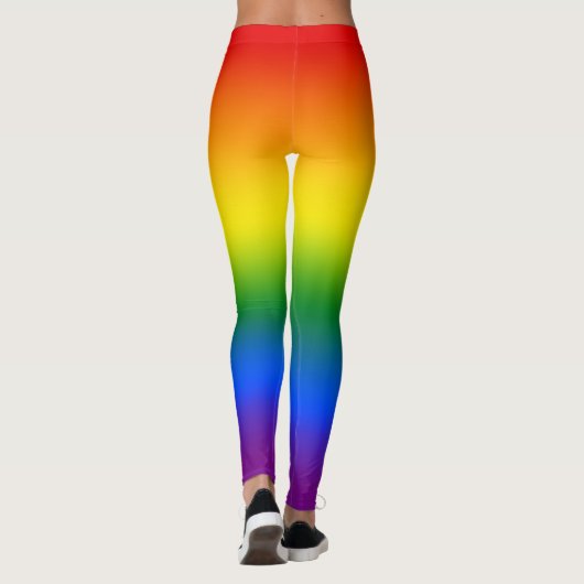 Bright Rainbow Ombre Leggings (Achterkant)