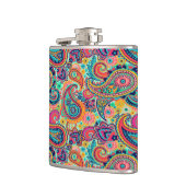 Bright Rainbow Paisley Heupfles (Links)