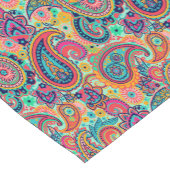Bright Rainbow Paisley Korte Tafelloper (Hoek)
