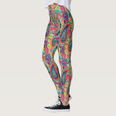 Bright Rainbow Paisley Leggings (Links)