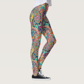 Bright Rainbow Paisley Leggings (Rechts)