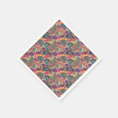 Bright Rainbow Paisley Servetten (Hoek)
