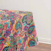 Bright Rainbow Paisley Tafelkleed (Voorbeeld)