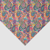 Bright Rainbow Paisley Tissuepapier (Detail)