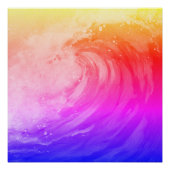 bright rainbow poster depicting a faint wave (Voorkant)