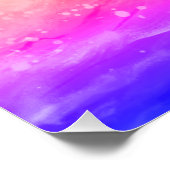 bright rainbow poster depicting a faint wave (Hoek)
