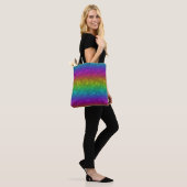 Bright Rainbow Sparkles Canvas tas (Op model)