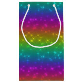 Bright Rainbow Sparkles Gift Bag Klein Cadeauzakje (Achterkant)