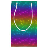 Bright Rainbow Sparkles Gift Bag Klein Cadeauzakje (Voorkant)