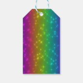 Bright Rainbow Sparkles Gift Label Cadeaulabel (Achterkant)
