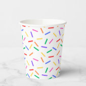 Bright Rainbow Sprinkles Paper Party Cups Papieren Bekers (Links)