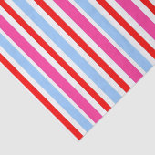 Bright Red and Blue Candy Stripes Tissuepapier (Detail)