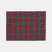 Bright Red and Blue Plaid McGowan Tartan Fleece Deken (Voorkant (Horizontaal))
