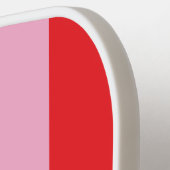 Bright Red and Pink Stripes | Ciao Bella Pickleball Paddle (Links Detail)