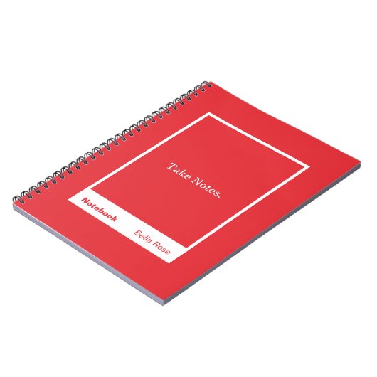 Bright Red Block Quote Classic Notitieboek (Linkerzijde)
