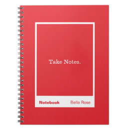 Bright Red Block Quote Classic Notitieboek