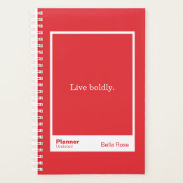 Bright Red Block Quote | Fully Customizable Planner