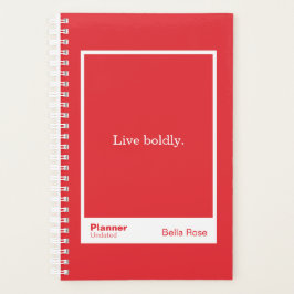 Bright Red Block Quote | Fully Customizable Planner