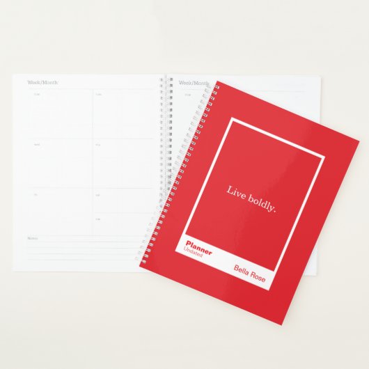 Bright Red Block Quote | Fully Customizable Planner (Display)