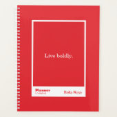 Bright Red Block Quote | Fully Customizable Planner (Voorkant)
