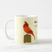 Bright Red Cardinaal State Bird Koffiemok (Links)