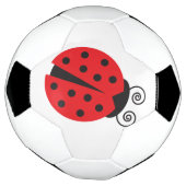 Bright Red Cartoon Ladybug Voetbal (Gedraaid)