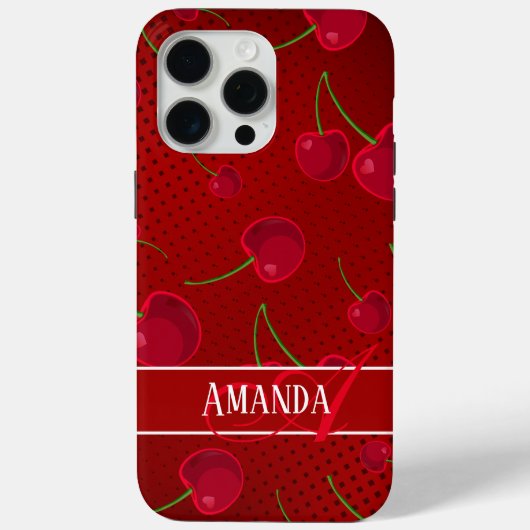 Bright Red Cherries Case-Mate iPhone Case (Achterkant)