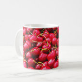 Bright Red Cherries Foto-Mok Koffiemok (Voorkant links)