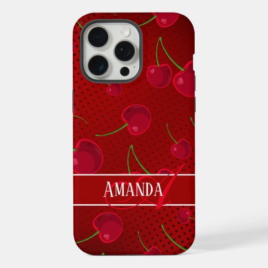 Bright Red Cherries iPhone Hoesje (Achterkant)