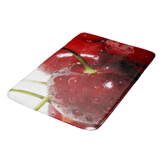 Bright Red Cherries Kitchen Rug Mat Home Decor (Gekanteld)