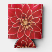 Bright Red Dahlia Flower Close Up Photo Blikjeskoeler (Voorkant)