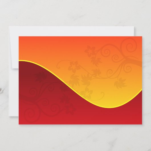 Bright Red Deepa Diwali uitnodiging (Achterkant)